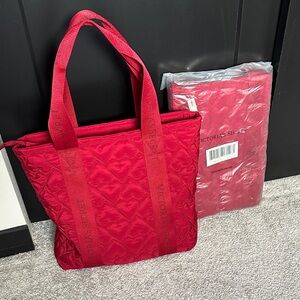 NWT Victoria's Secret Red Heart-Patterned Tote
